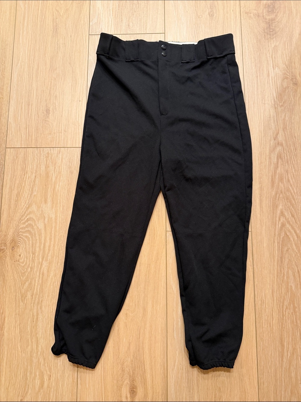 Men's new with tags Black baseball Pants with Elastic Cuffs